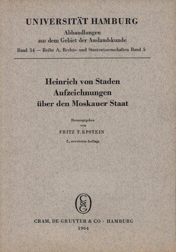 Aufzeichnungen über den Moskauer Staat