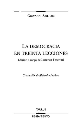 La democracia en treinta lecciones