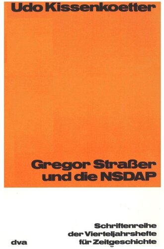 Gregor Straßer und die NSDAP