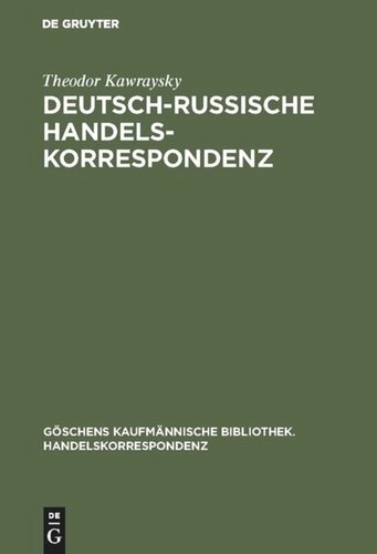 Deutsch-russische Handelskorrespondenz