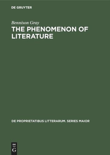 The Phenomenon of Literature