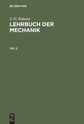 Lehrbuch der Mechanik: Teil 2
