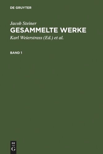 Gesammelte Werke: Band 1