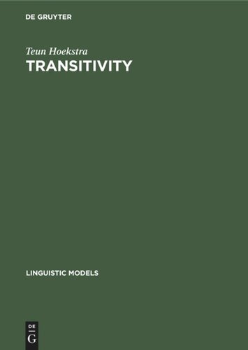 Transitivity: Grammatical Relations in Government-Binding Theory