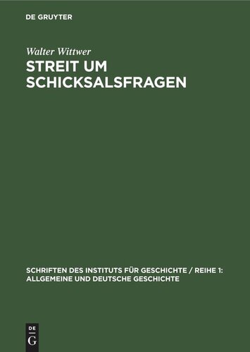 Streit um Schicksalsfragen: Die deutsche Sozialdemokratie zu Krieg und Vaterlandsverteidigung, 1907–1914