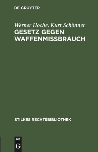 Gesetz gegen Waffenmißbrauch