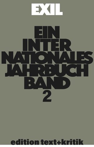 Erinnerungen ans Exil – kritische Lektüre der Autobiographien nach 1933 und andere Themen