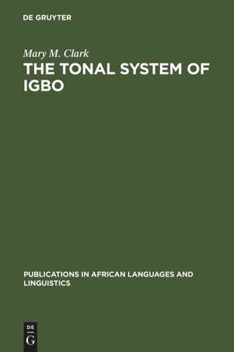 The Tonal System of Igbo