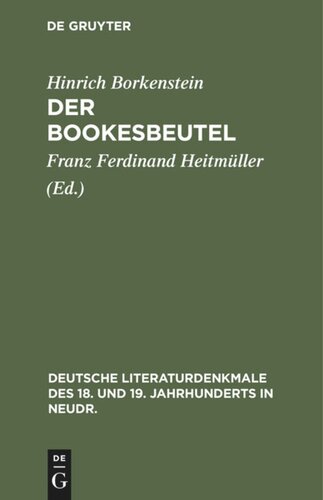 Der Bookesbeutel: Lustspiel