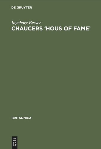Chaucers ‘Hous of Fame’: Eine Interpretation