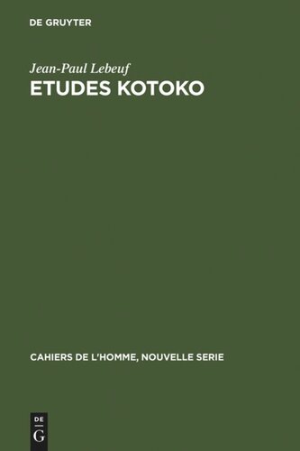 Etudes kotoko