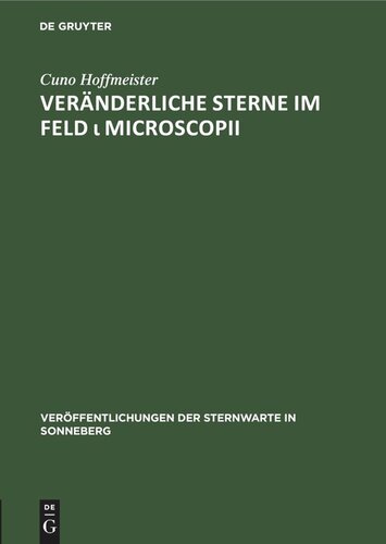 Veränderliche Sterne im Feld ι Microscopii
