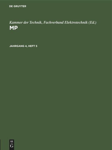 MP: Jahrgang 4, Heft 5