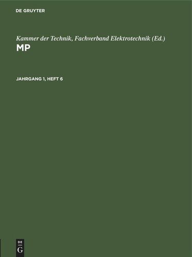MP: Jahrgang 1, Heft 6