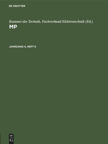 MP: Jahrgang 4, Heft 6
