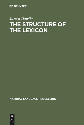 The Structure of the Lexicon: Human versus Machine
