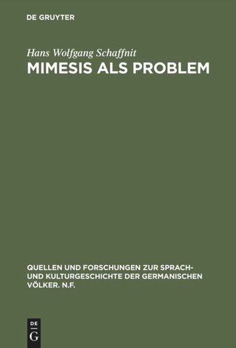 Mimesis als Problem: Studien zu einem ästhetischen Begriff der Dichtung aus Anlaß Robert Musils