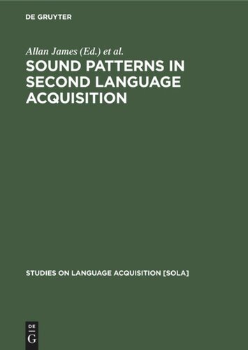 Sound Patterns in Second Language Acquisition