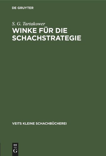 Winke für die Schachstrategie