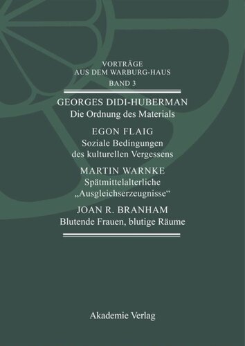 Vorträge aus dem Warburg-Haus: Band 3