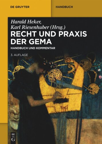Recht und Praxis der GEMA: Handbuch und Kommentar