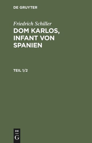 Dom Karlos, Infant von Spanien: Teil 1/2