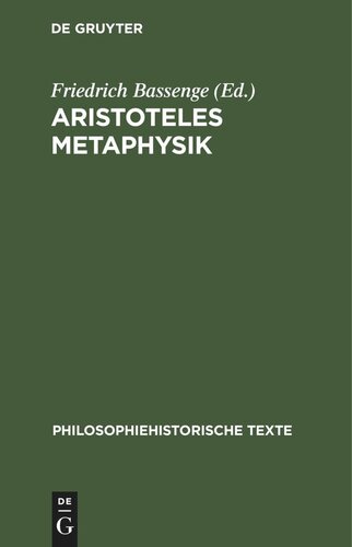 Aristoteles Metaphysik