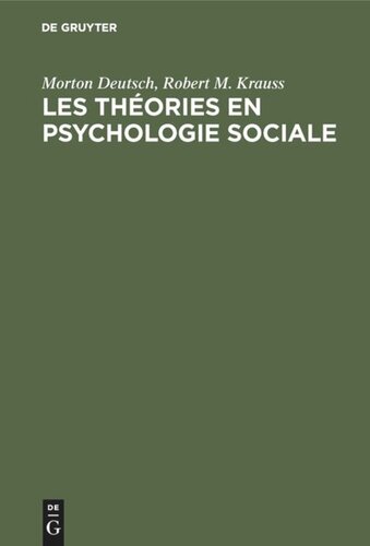 Les théories en psychologie sociale