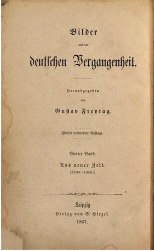 Aus neuer Zeit (1700-1848)