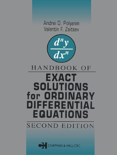 Handbook of Exact Solutions for Ordinary Differential Equations