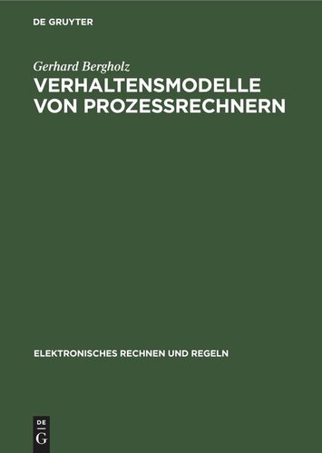 Verhaltensmodelle von Prozessrechnern