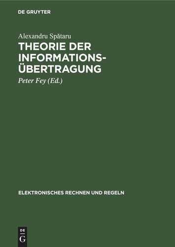 Theorie der Informationsübertragung: Signale und Störungen
