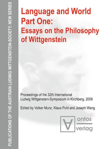 Language and World: Part 1 Essays on the philosophy of Wittgenstein