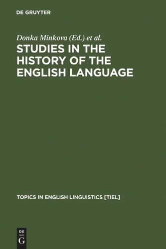 Studies in the History of the English Language: A Millennial Perspective