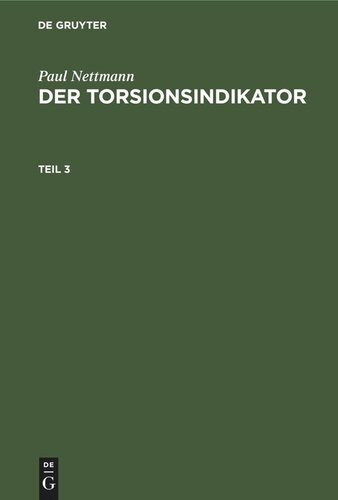 Der Torsionsindikator: Teil 3