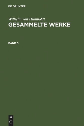 Gesammelte Werke: Band 5
