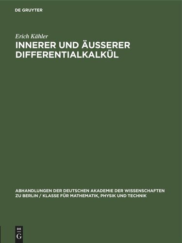 Innerer und äusserer Differentialkalkül