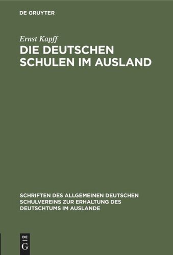 Die deutschen Schulen im Ausland