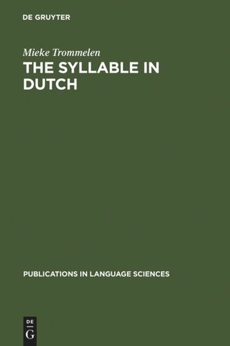 The Syllable in Dutch