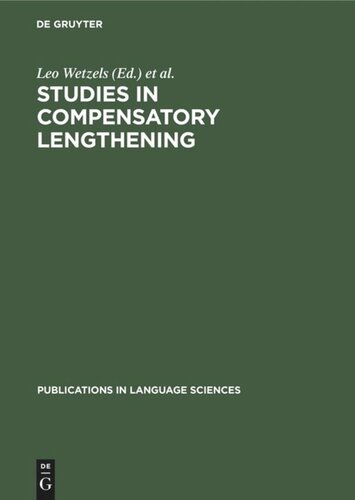 Studies in Compensatory Lengthening