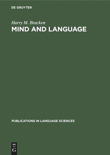 Mind and language: Essays on Descartes and Chomsky