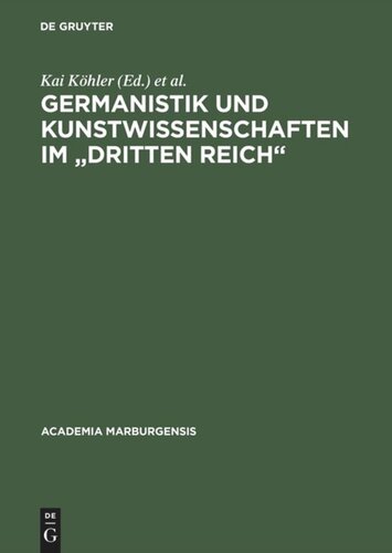 Germanistik und Kunstwissenschaften im 