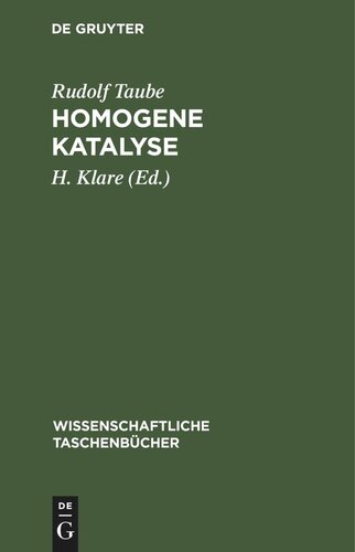 Homogene Katalyse