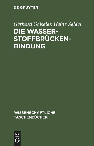 Die Wasserstoffbrückenbindung