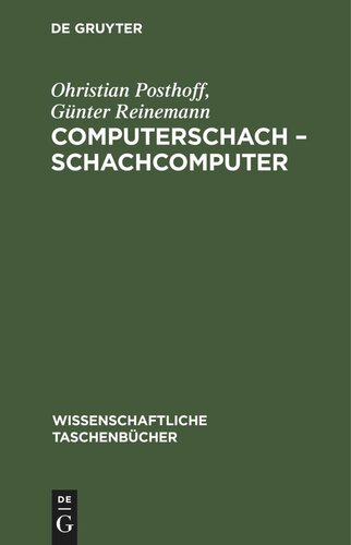 Computerschach – Schachcomputer