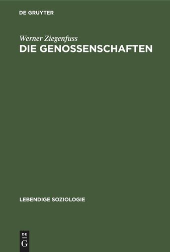 Die Genossenschaften