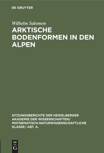 Arktische Bodenformen in den Alpen