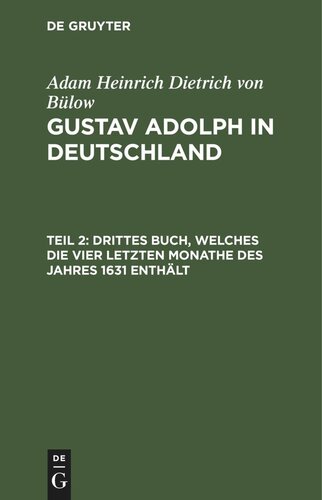 خرید و قیمت دانلود کتاب Gustav Adolph in Deutschland Teil 2 Drittes