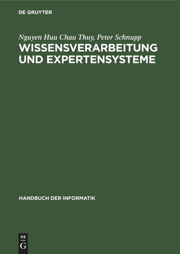 Wissensverarbeitung und Expertensysteme