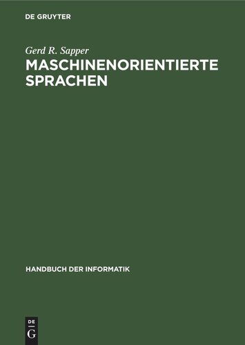 Maschinenorientierte Sprachen